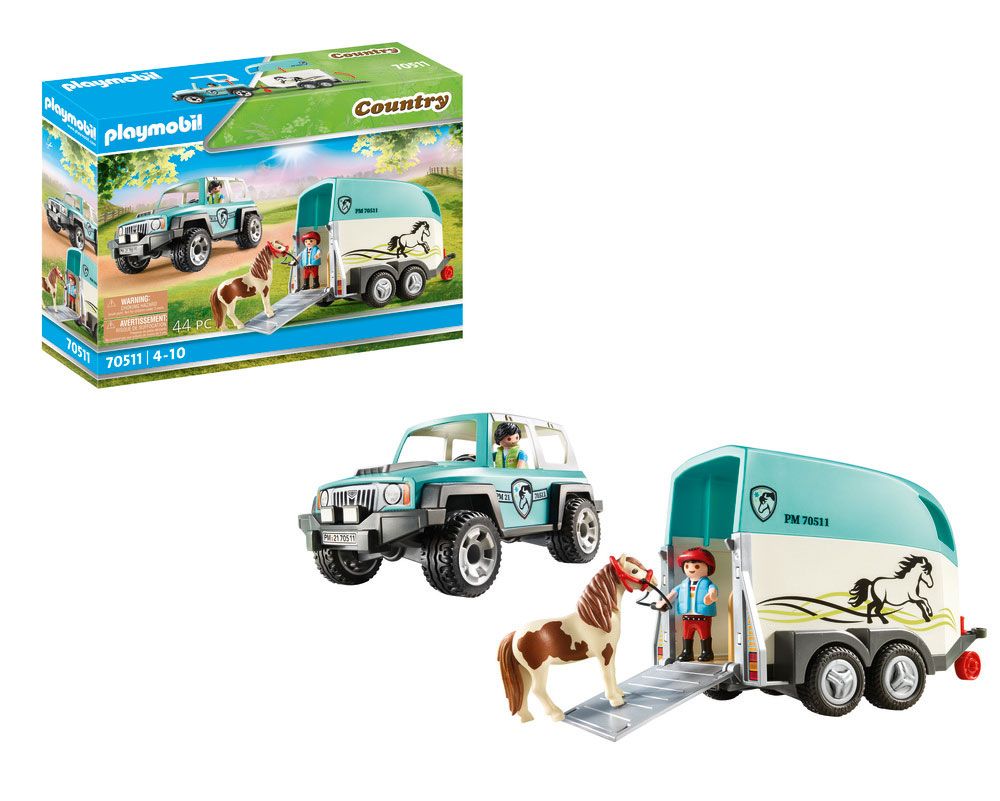 Playmobil 70511 Country - Car with Pony Trailer