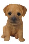 Border Terrier Puppy Dog - Lifelike Ornament Gift - Indoor or Outdoor - Pet Pals Vivid Arts