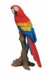 Red Macaw Parrot - Lifelike Garden Ornament - Indoor or Outdoor - Real Life