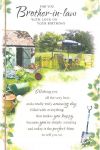 Birthday Card - Brother In Law - Garden Outdoor Dining