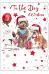 Christmas Card - To The Dog - Glitter - Out of the Blue