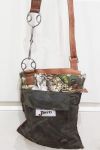 Wilkie Snaffle Bit Brown Leather Floral Oilskin Handbag Upcycled - Joey D