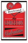 Valentine's Day Card - Gorgeous Boyfriend - Foiled Die Cut