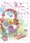 Mother's Day Card - Mum From Both Of Us Garden Afternoon Tea - Glitter - Regal