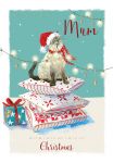 Christmas Card - Mum - Purr-fect Xmas Cat - The Wildlife Ling Design