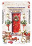 Christmas Card - Granddaughter & Husband - Red Door - At Home Ling Design