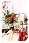 Christmas Card - Xmas Snooze Cat - At Home Ling Design 21C