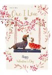 Valentine's Day Card - One I Love - Dog - Paw-fect Love - Wildlife Ling Design