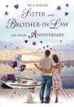 Wedding Anniversary Card - Sister & Brother-in-Law - Marina - Regal