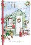 Christmas Card - Mum - Winter Garden Shed - Xmas Collection Ling Design