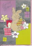 Birthday Card - Female - A Friend Rabbit & Presents