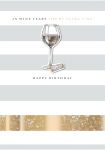 Birthday Card - Wine Cheers - 3D Humbug Ling Design 
