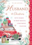Christmas Card - Large -Husband - Morris Minor Car - Regal