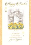 Easter Card - Happy Easter - Yellow Daffodil House