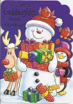 Goddaughter Purple - Christmas Card