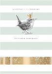 Birthday Card - A Little Bird - 3D Humbug Ling Design