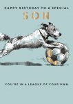 Birthday Card - Son - League of Your Own Football - King Street Ling Design