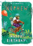 Birthday Card - Nephew - Monkeying Around - Ling Design