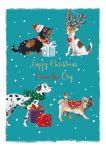 Christmas Card - From The Dog - Blue - The Wildlife Ling Design