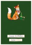 Birthday Card - Fox & Wine - Wilf & Alfie - Ling Design