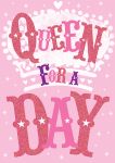 Birthday Card - Female - Queen For A Day - Glitter - Ling Design