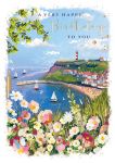 Birthday Card - Female - In The Bay Boat - At Home Ling Design
