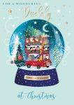 Christmas Card - Daddy - Bus Snowy - Xmas Collection Ling Design