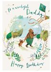 Birthday Card - Daddy - Lets Go Fly A Kite Bear - Ling Design