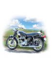 Birthday Card - Classic Motorbike - Country Cards