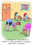 Birthday Card - Female Yoga Downward Dog - Funny - Country Cards