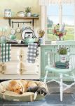 Birthday Card - Kitchen Aga Cat & Dog - Country Cards