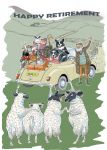 Retirement Card - Farewell Sheep Dog Country - Funny Gift Envy