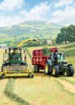 Birthday Card - Tractor Cutting Silage Farm - Country Cards
