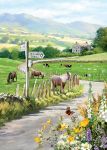 Birthday Card - Countryside Horse Cow - Country Cards