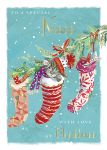 Christmas Card - Niece Xmas Kitten Cat - Wildlife Ling Design