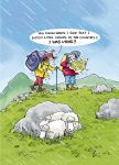 Birthday Card - Walking Rain I Was Lying! - Funny - Country Cards