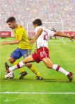 Birthday Card - Football Tackle Male - Country Cards
