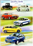 Birthday Card - Ford Cars Through the Ages - Country Cards