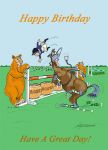 Birthday Card - Horse Show Jumping Honey - Funny Gift Envy