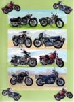 Birthday Card - Classic Motorbikes Green - Country Cards