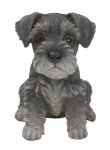 Miniature Schnauzer Puppy Dog - Lifelike Ornament Gift - Indoor or Outdoor - Pet Pals Vivid Arts