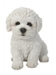 Bichon Frise Puppy Dog - Lifelike Ornament Gift - Indoor or Outdoor - Pet Pals