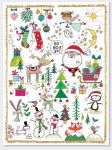 Advent Calendar - Christmas Icons Characters - 33cm x 24cm - Rachel Ellen