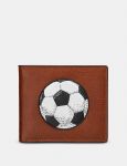 Men's Football Leather Wallet - Brown - Yoshi