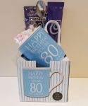 Cadbury's Hot Chocolate & 80th Blue Birthday Mug Gift Set