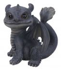 Baby Mythical Grey Fan Tail Dragon - Ornament Gift - Indoor or Outdoor - Pet Pals