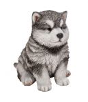 Malamute Puppy Dog - Lifelike Ornament Gift - Indoor or Outdoor - Pet Pals Vivid Arts