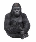 Gorilla & Baby Zoo - Lifelike Garden Ornament - Indoor or Outdoor - Real Life