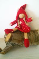 Christmas Decoration Red Doll Girl 