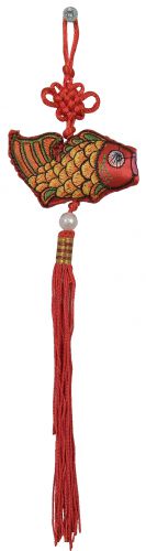 Oriental Lucky Charm Mobile Hanging Decoration - Fish Design 
